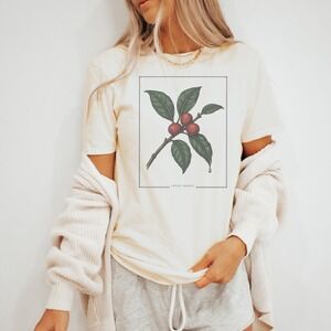 Coffee Plant Boho Tee Botanical Graphic